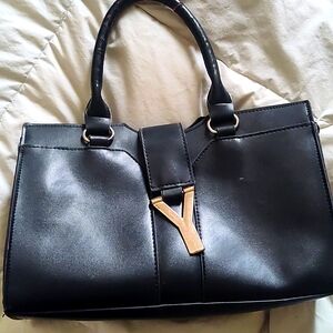 VINTAGE Gold Y Initial Le Sac bag